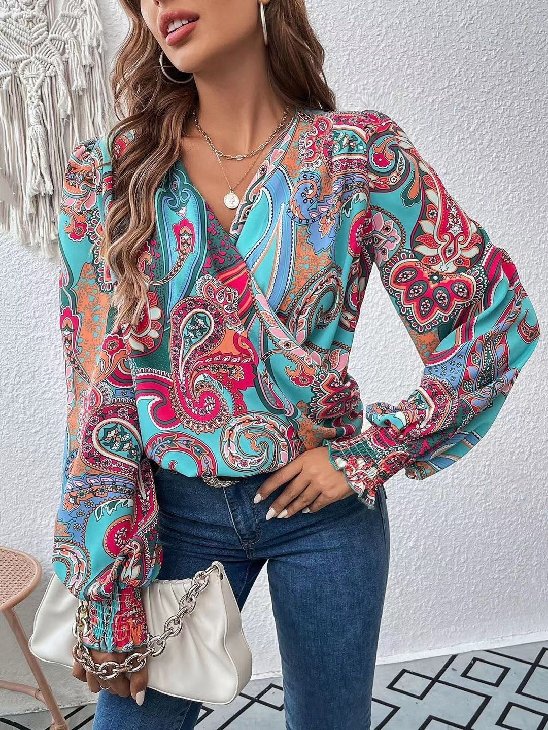 Fashion Tapered Waist Blouse