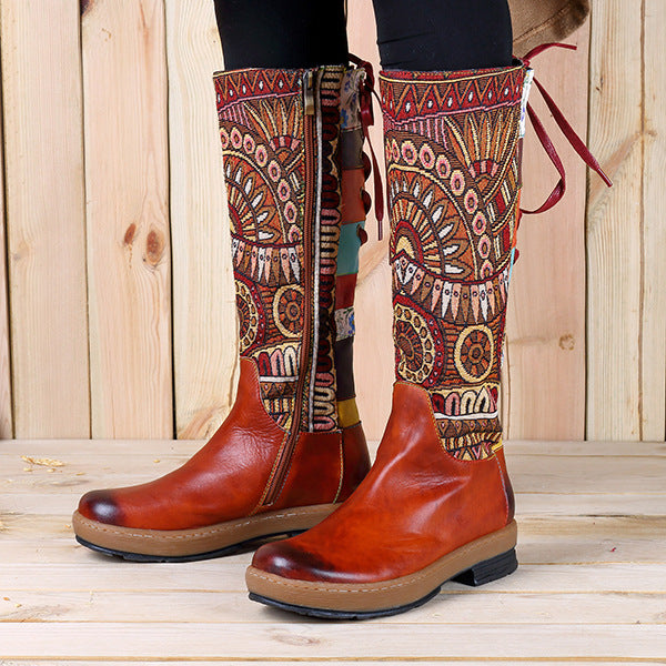 Mid-calf Bohemian Boots