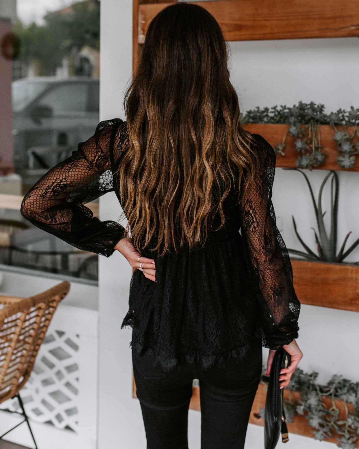 Embroidery Lace Stitched Shirt