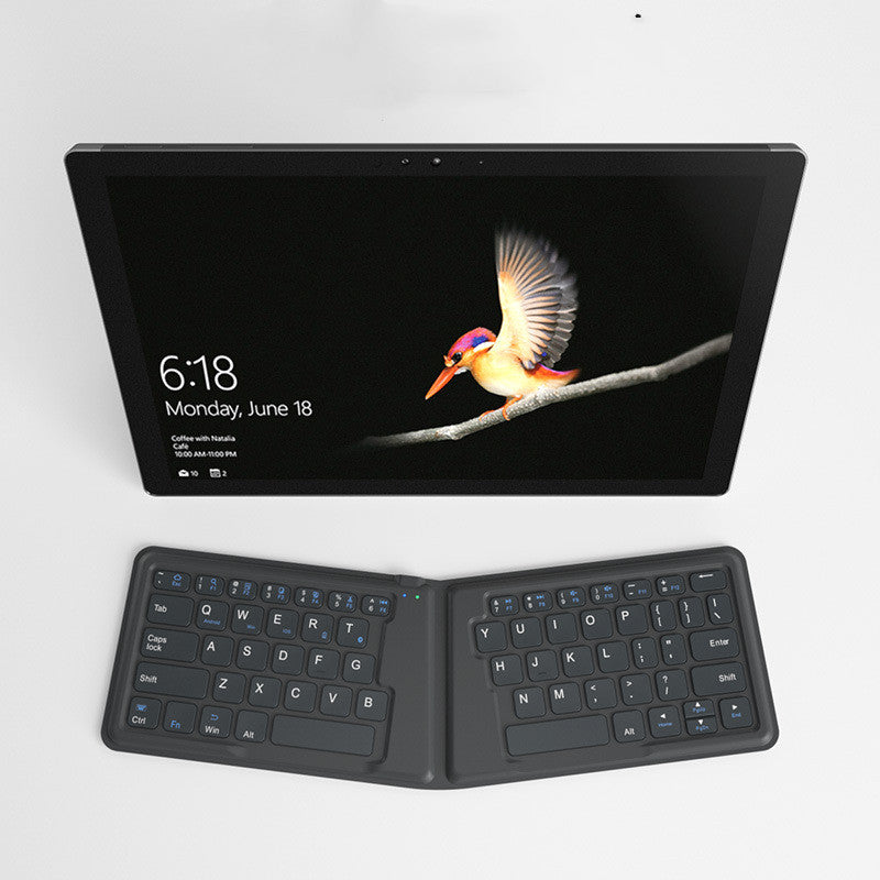 Aerospace Folding Bluetooth Keyboard Ipad Tablet Phone Universal Office Keyboard