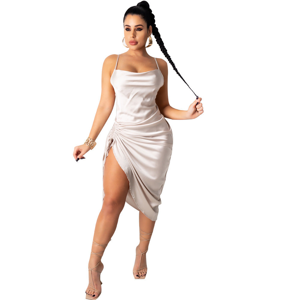 Spaghetti Strap Form Fitting Dress