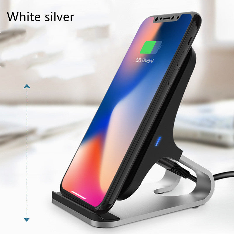 Aluminum Alloy QI Fast Charging 15W Wireless Charger Mobile Phone Holder