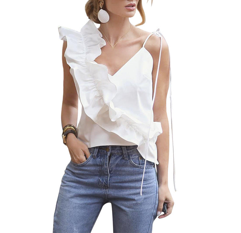 Women's Ruffle Tank Top Blouse