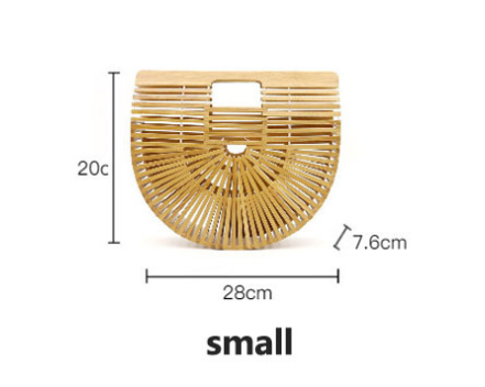 Handmade Wooden Bamboo Bag