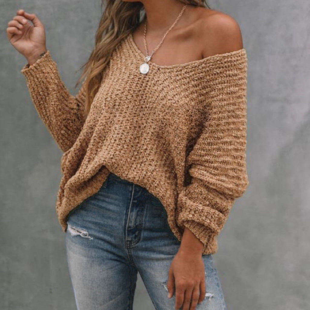 Knitted Hollow Bottom Shirt With Commuting Style Pullover