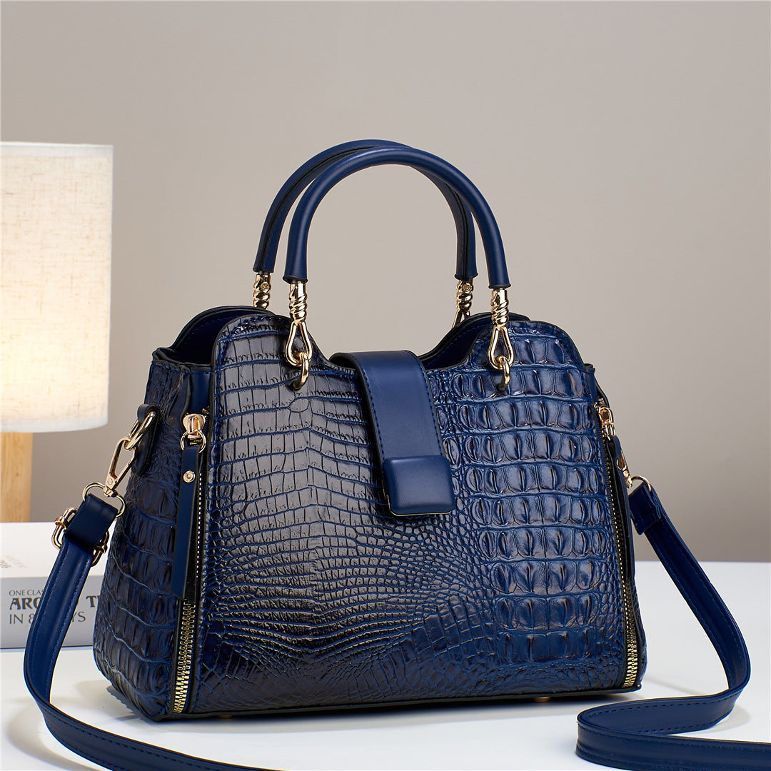 Croc Pattern Shoulder Bag