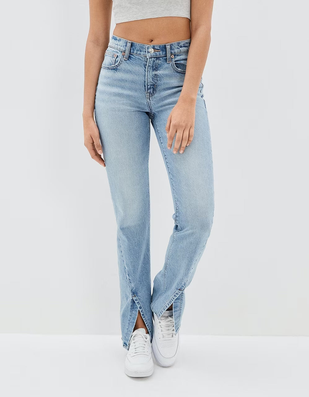 Commuter Split Capri Styled Stretch Jeans