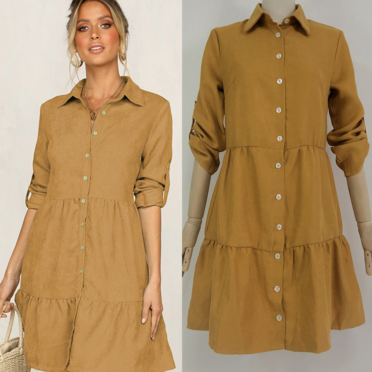 Women's Knee Length Shirt Dress