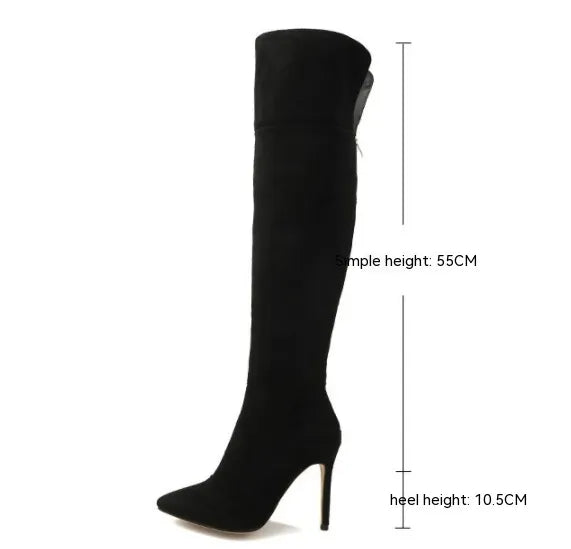 Stiletto Heel Zipper Boots