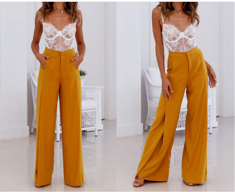 Loose Fitted Wide Leg Pants