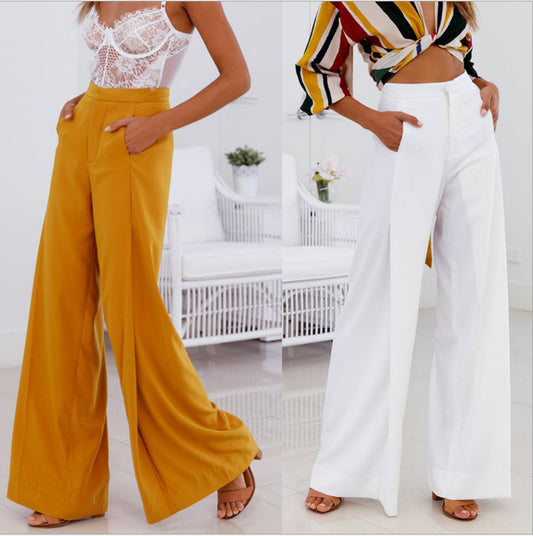 Loose Fitted Wide Leg Pants