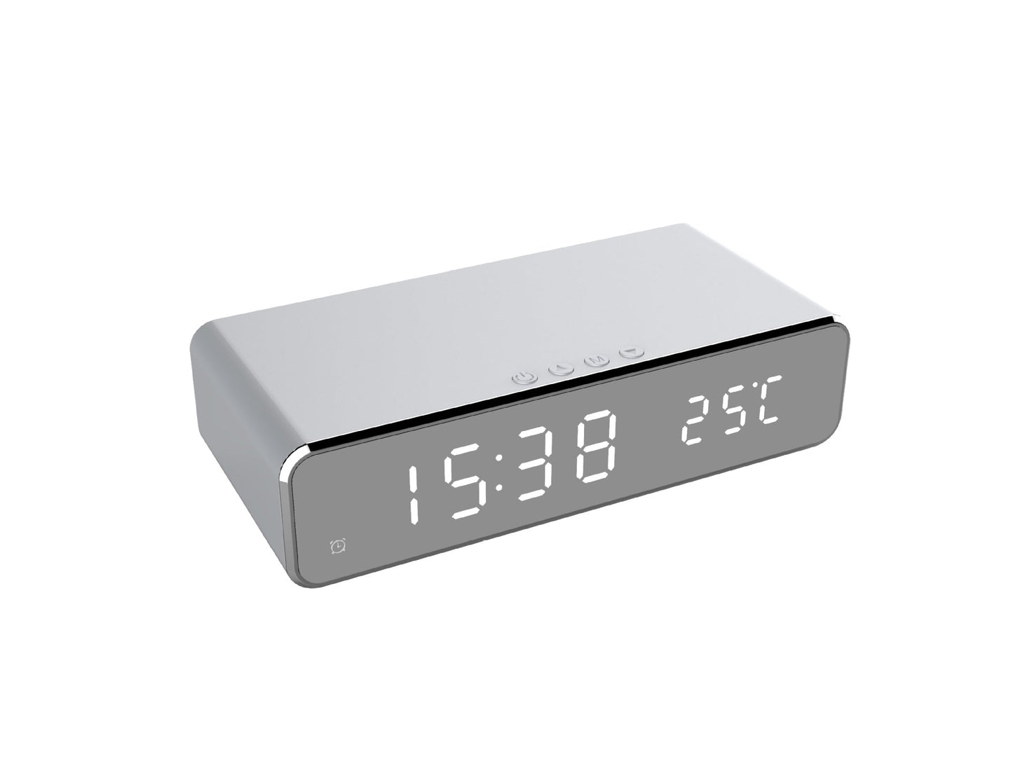 LED Electric Alarm Clock / Wireless Charge