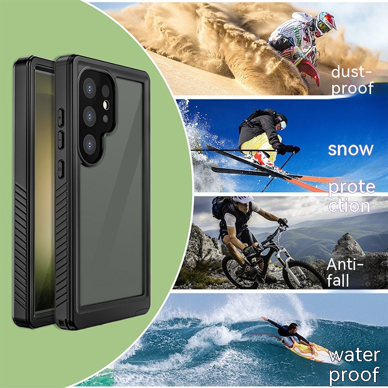 S 24 Case Plastic Waterproof Phone Case Outdoor Sports Drop-resistant Sealed Protective Cover