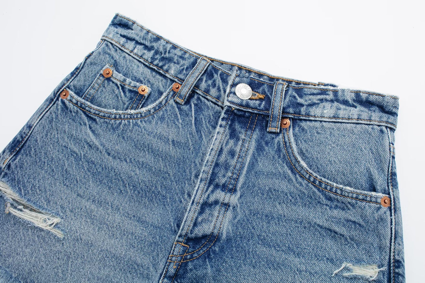 Denim Shorts High Waist