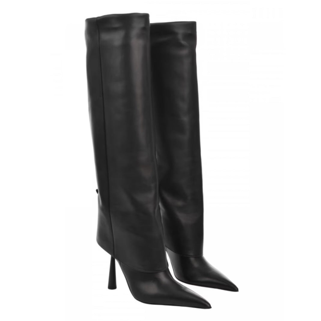 Pointed Stiletto Heel Boots