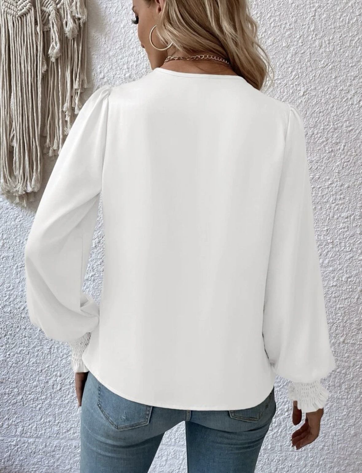 Fashion Tapered Waist Blouse