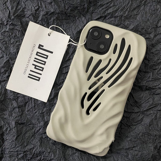 Titanium Gray Wind Hollowed Out iPhone 15  Cases