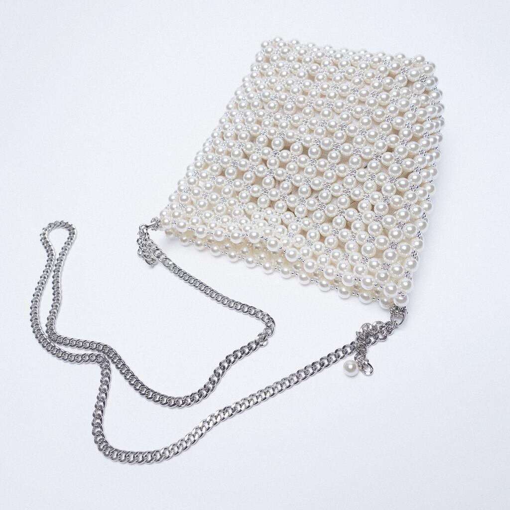 Chained Beaded Purse