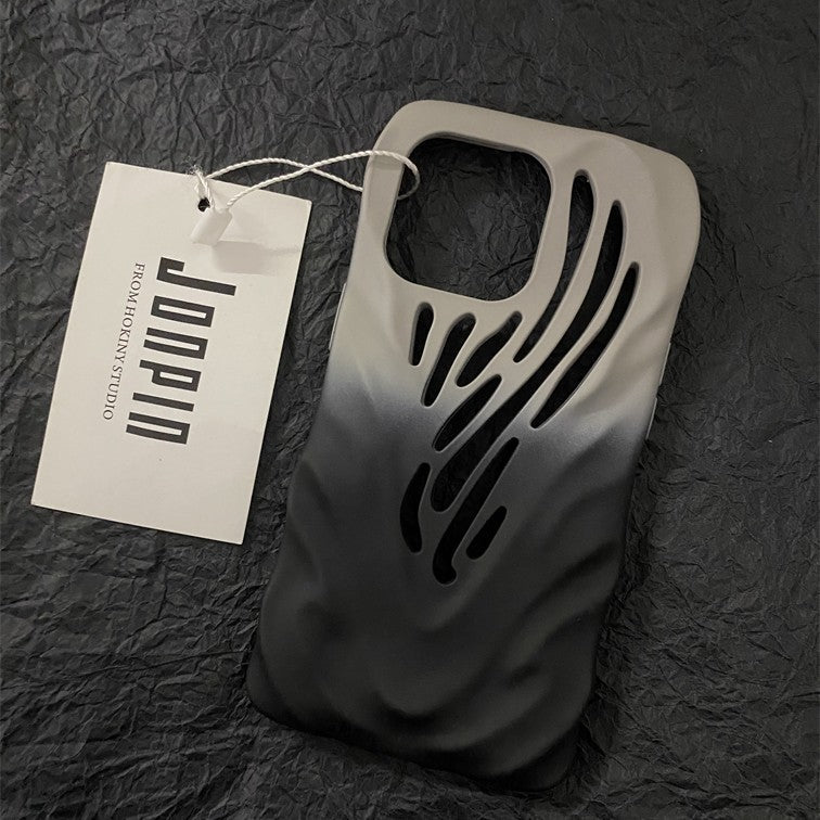 Titanium Gray Wind Hollowed Out iPhone 15  Cases