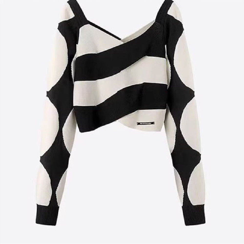 Women's Fashionable Stylish Striped Sweater