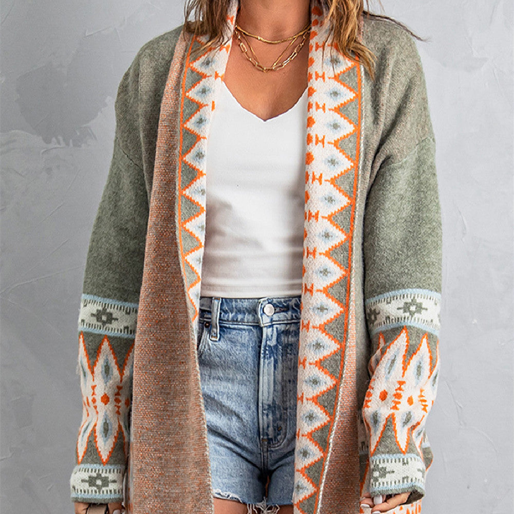 Multi-color Cardigan Sweater