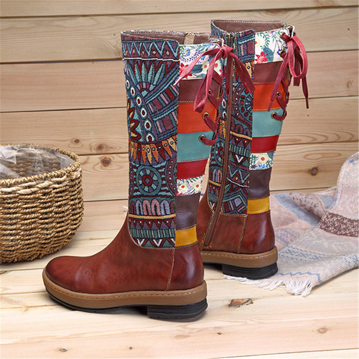 Mid-calf Bohemian Boots