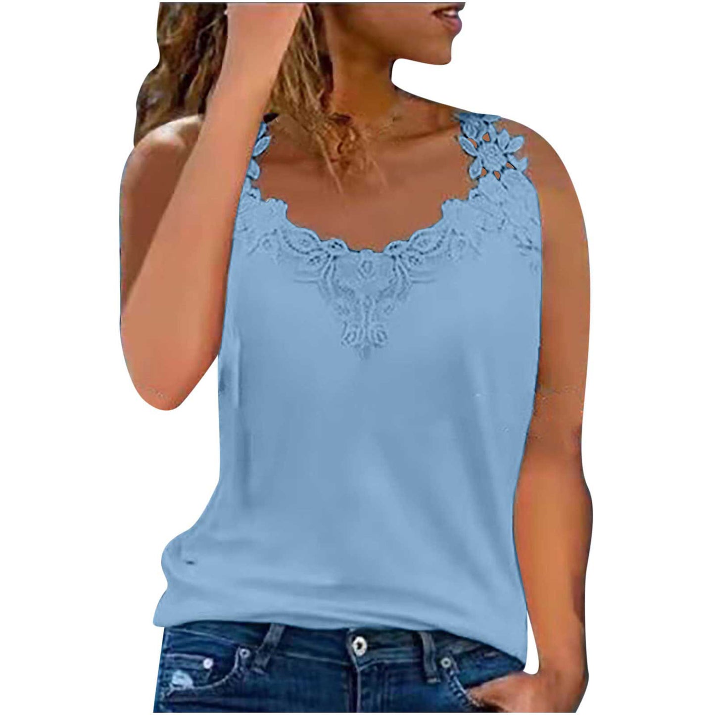 Embroidery Fashion Tank Top