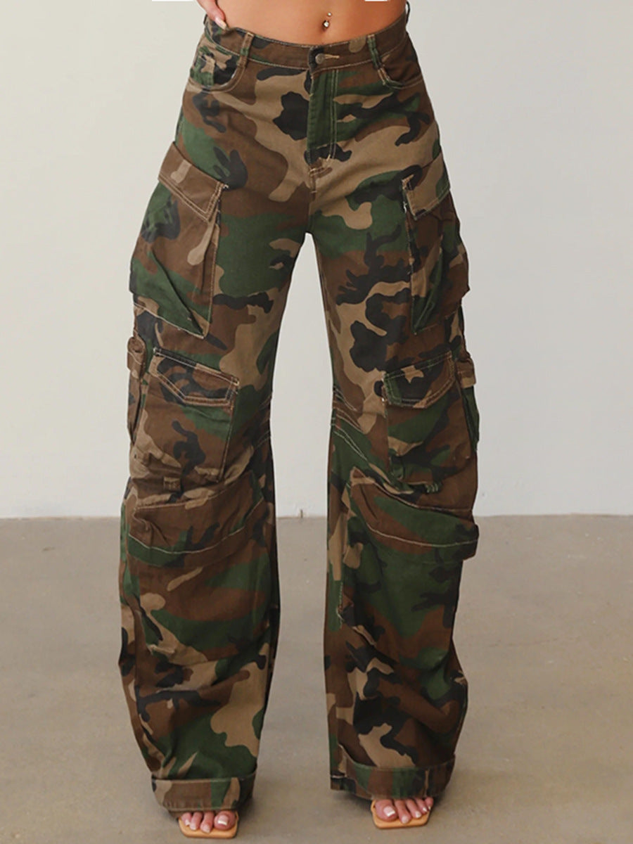 Camouflage Multi-pocket Design Pants