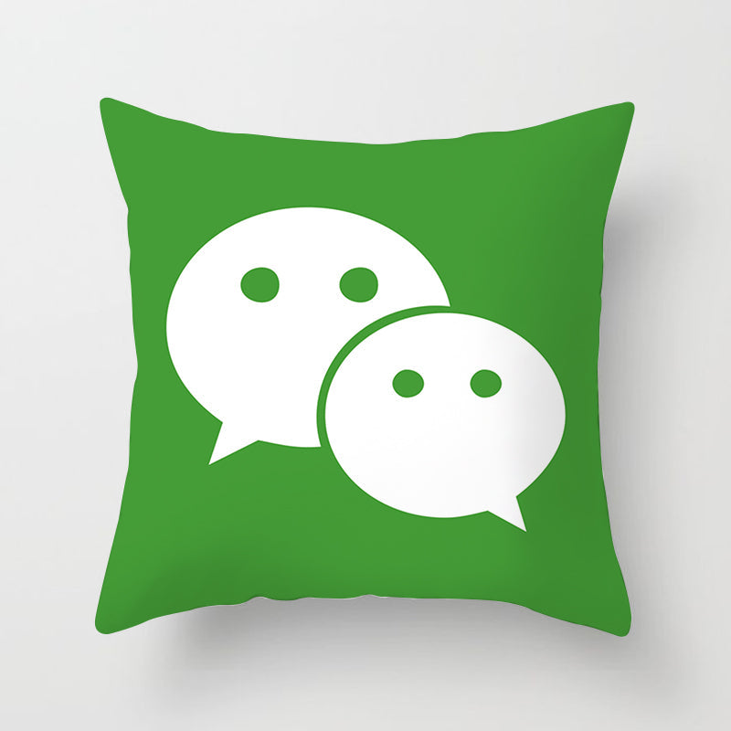 Social Media Patterned Pillow Cases