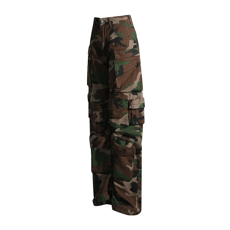 Camouflage Multi-pocket Design Pants