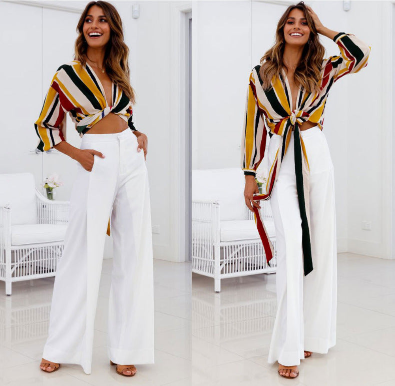 Loose Fitted Wide Leg Pants