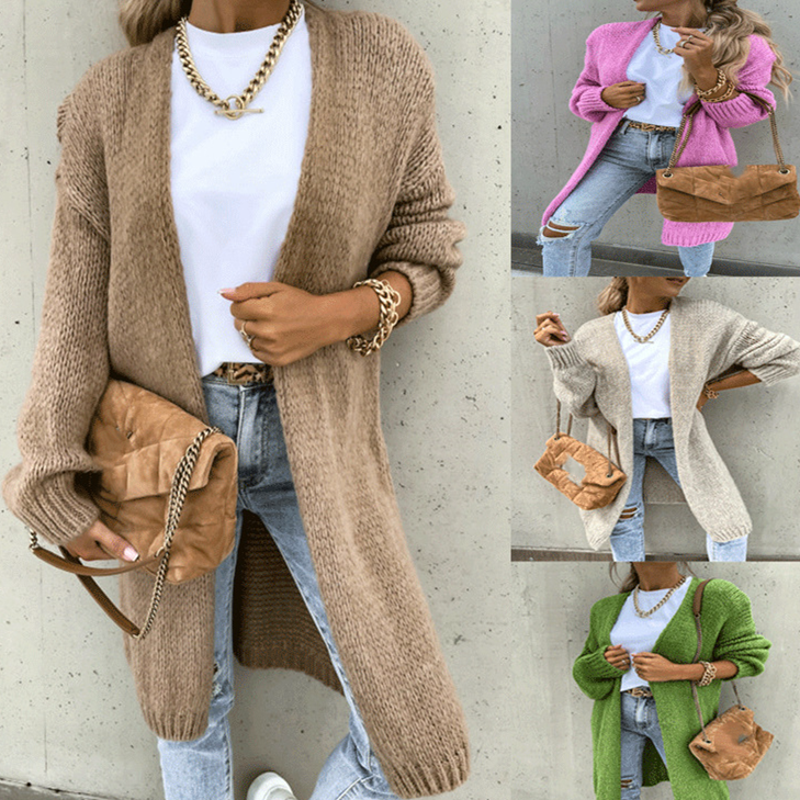 Long Sleeve Knit Cardigan Jacket