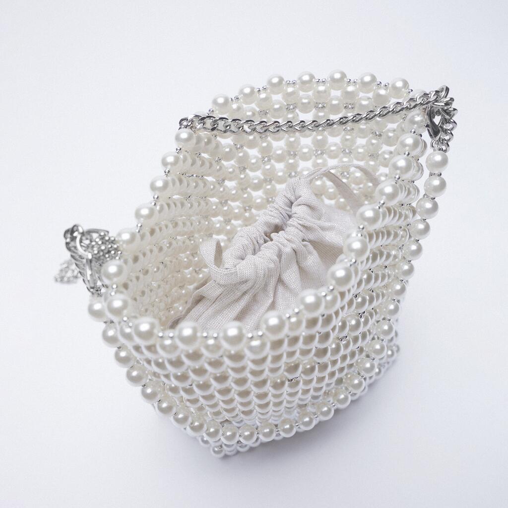 Chained Beaded Purse