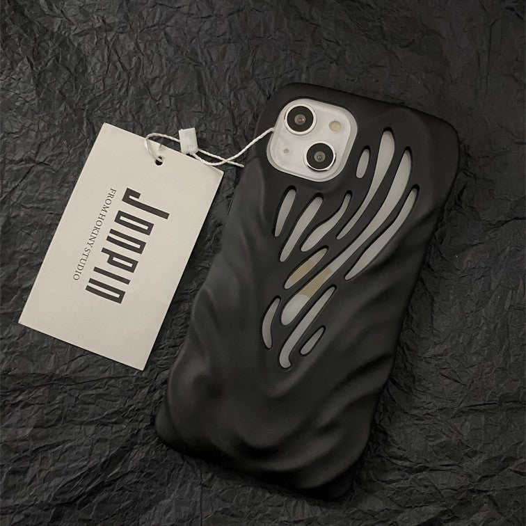 Titanium Gray Wind Hollowed Out iPhone 15  Cases