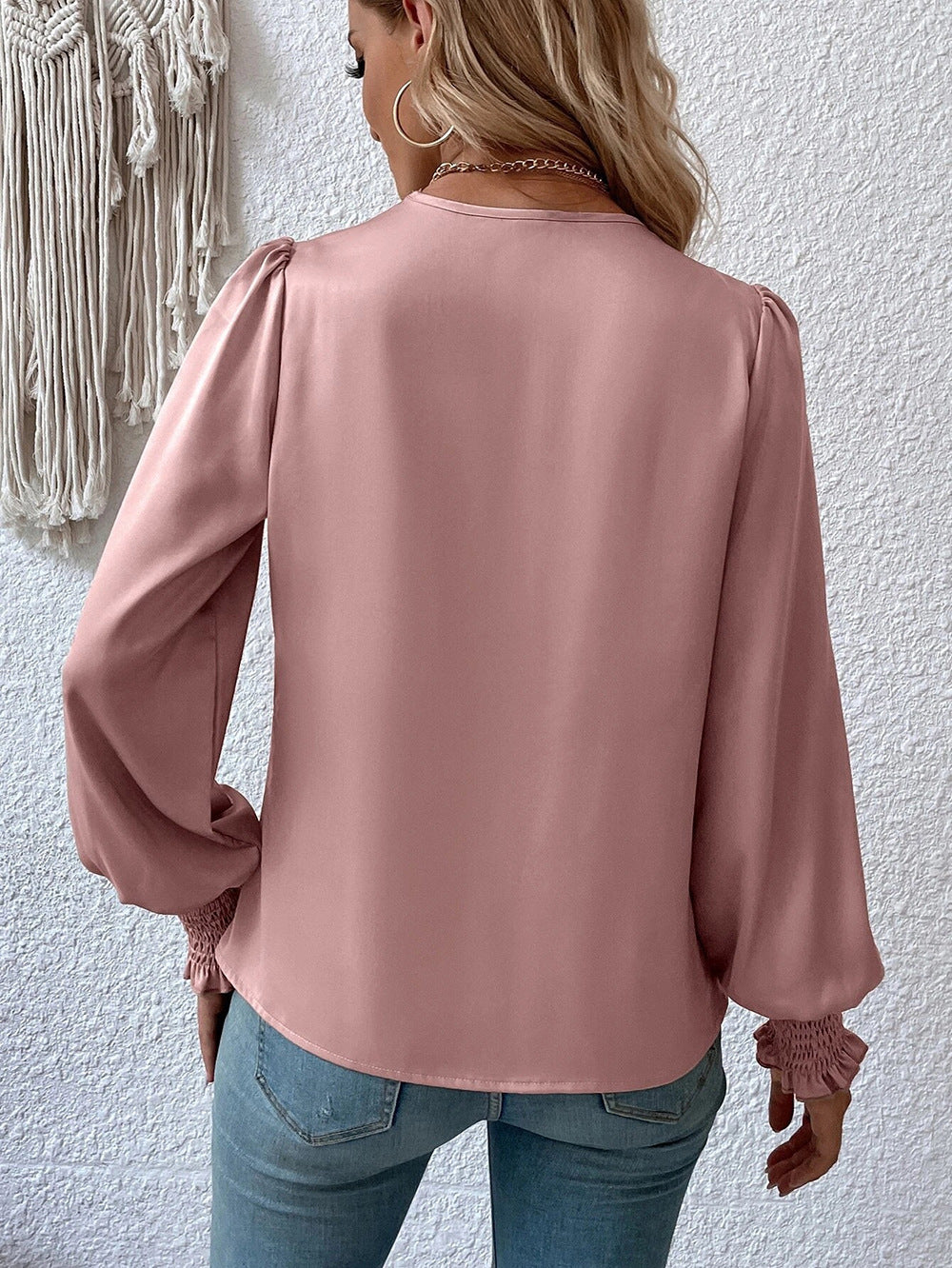 Fashion Tapered Waist Blouse