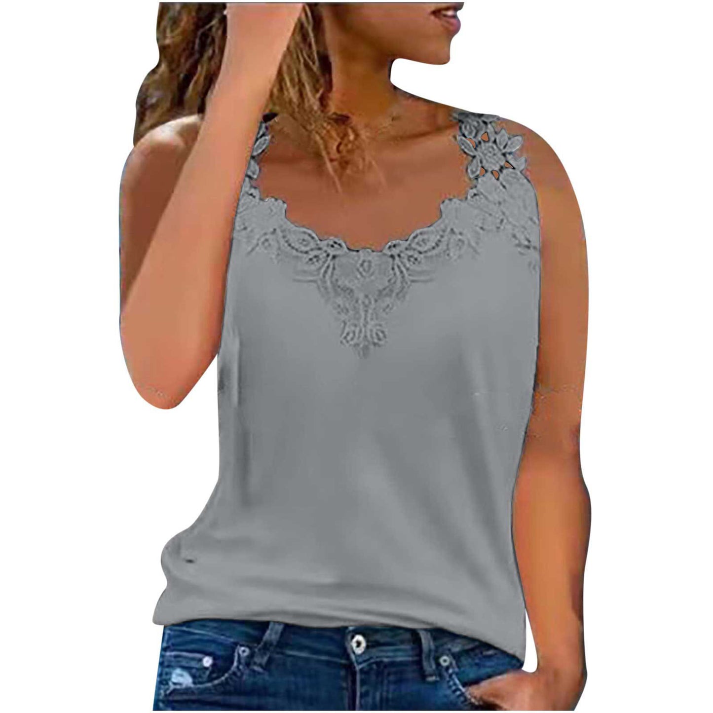 Embroidery Fashion Tank Top