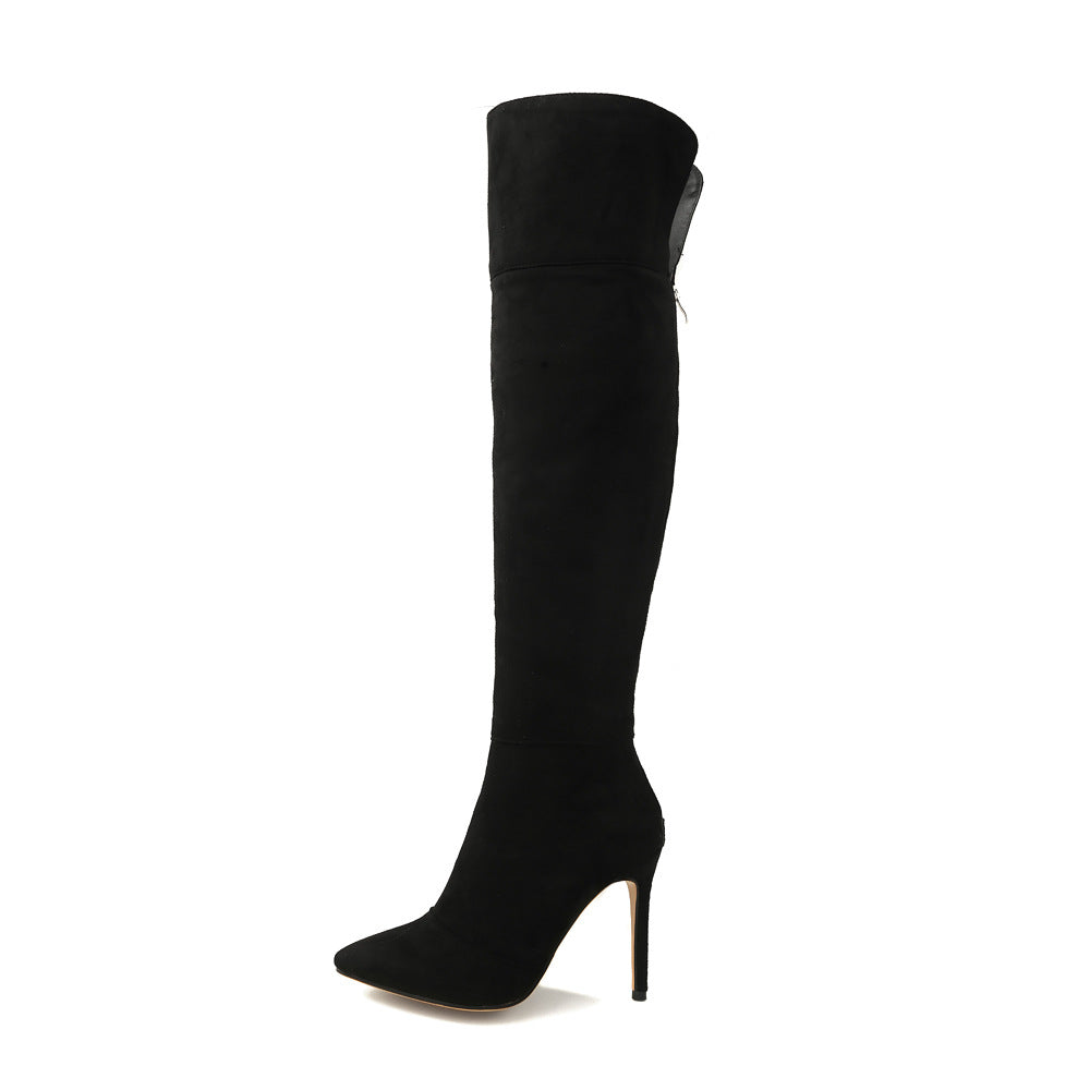 Stiletto Heel Zipper Boots