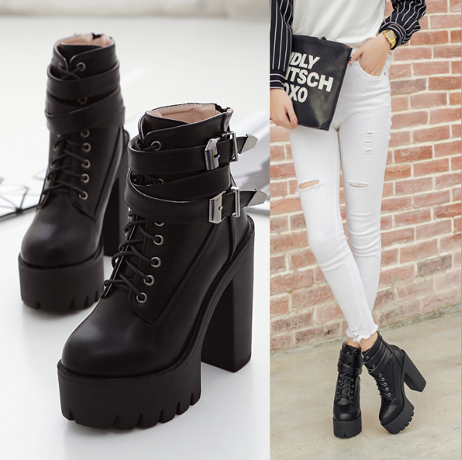 Platform Ankle Boots