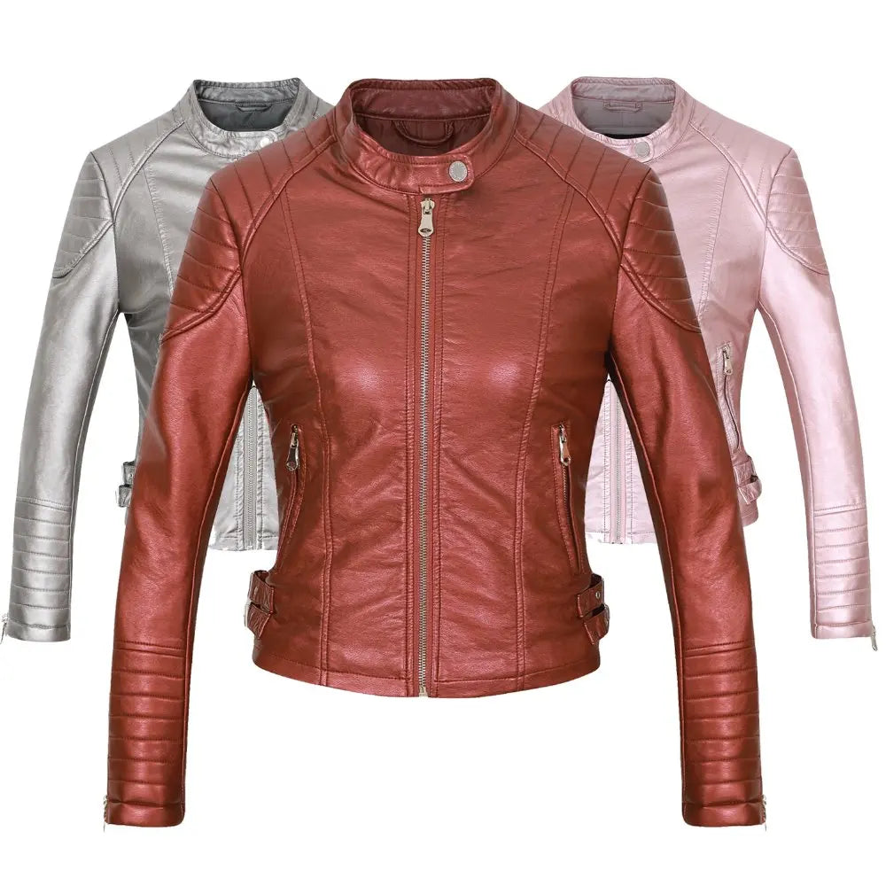 Fashion Motorcycle Leather Coat