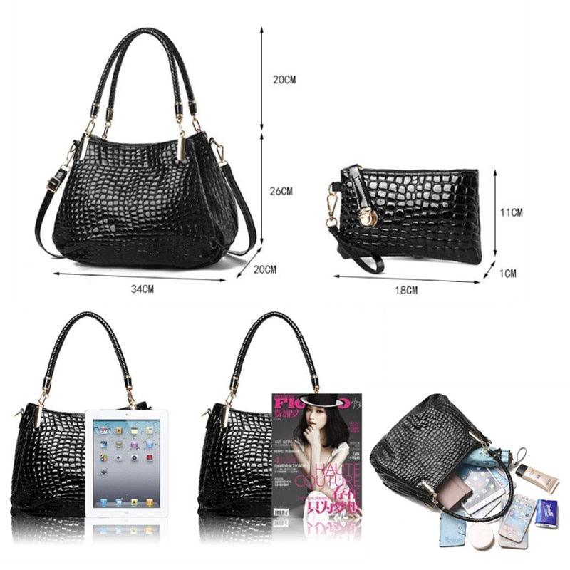 Womens Luxury Handbag and Wallet set