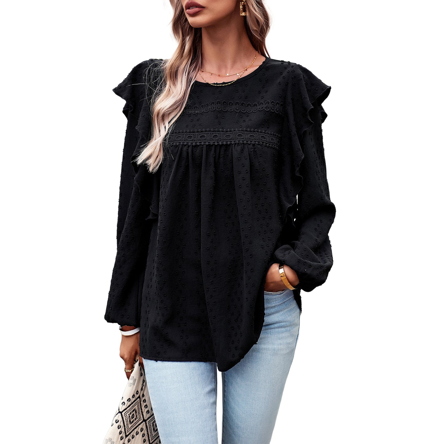 Leisure Long-sleeved Top