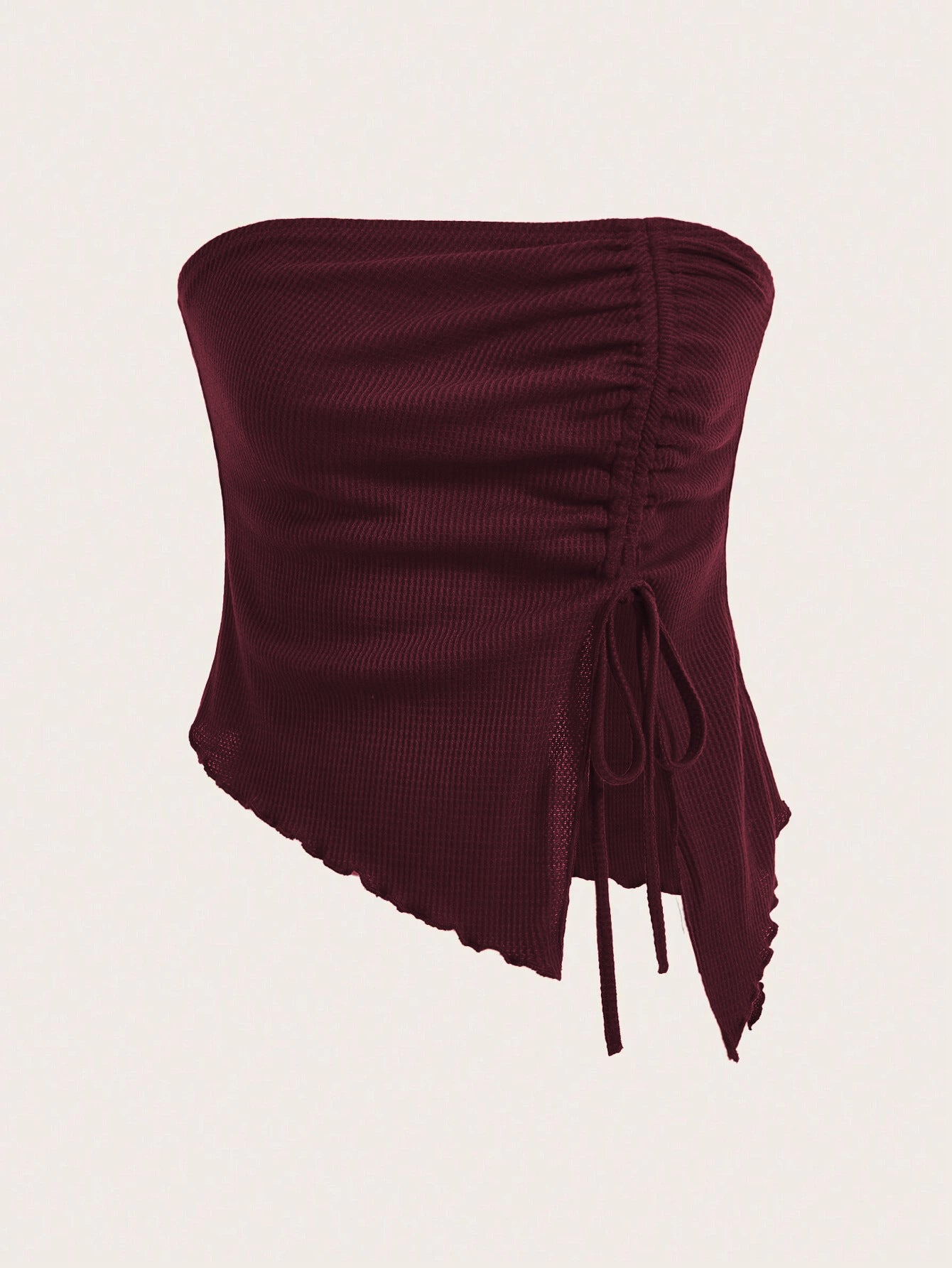 Drawstring  Tube Top