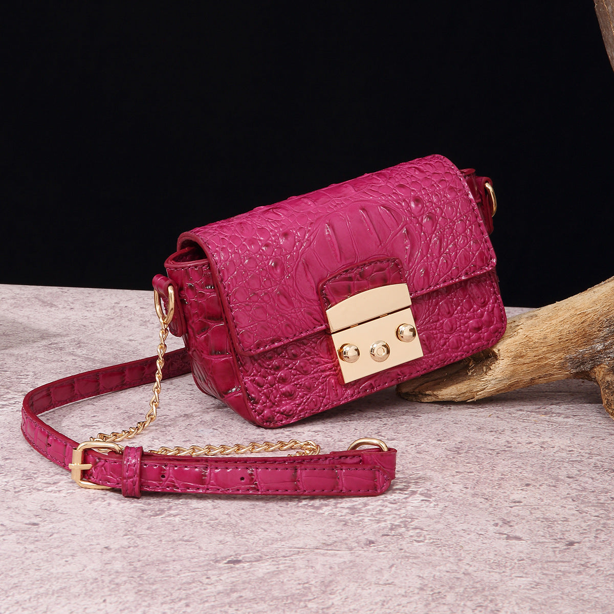 Croc Leather Crossbody