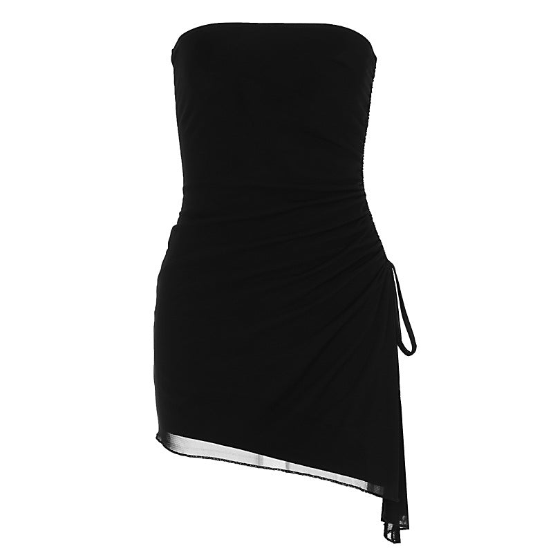 One Tone Elastic Tube Dress