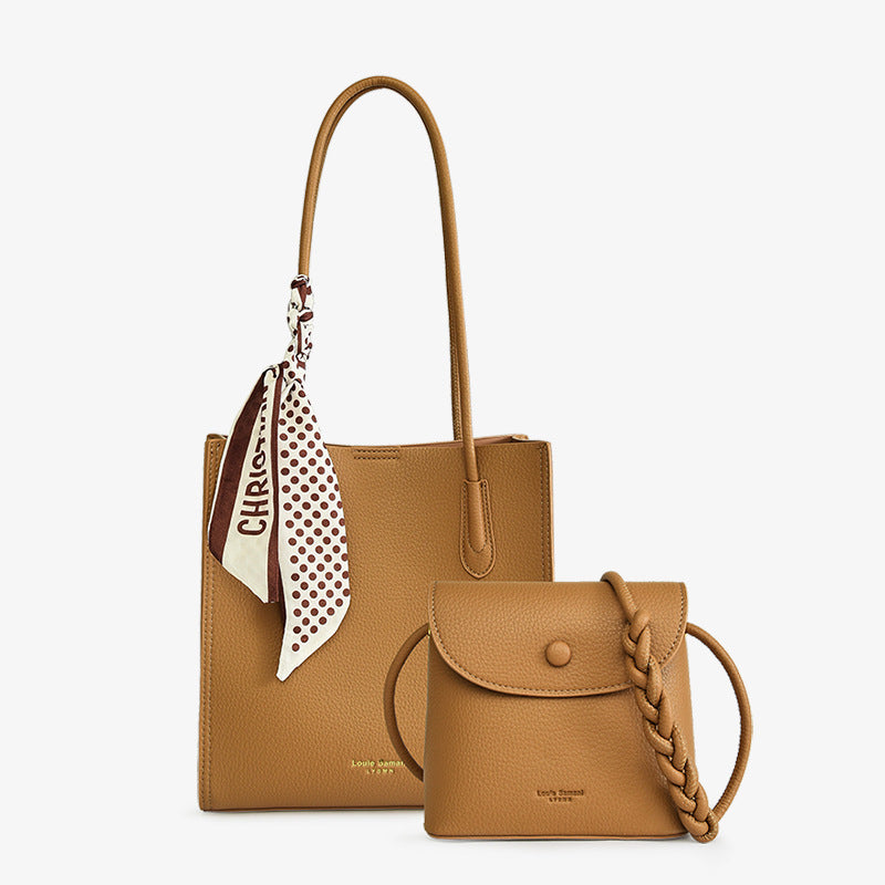 Large Capacity Leather Tote