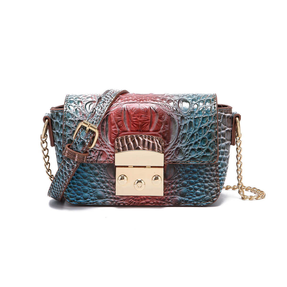 Croc Leather Crossbody