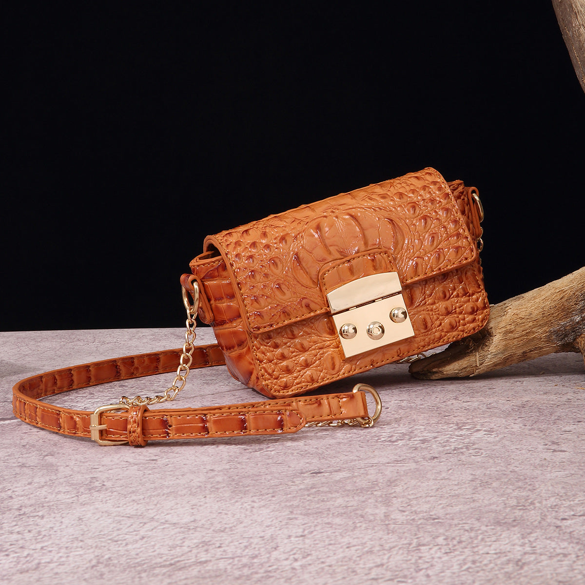 Croc Leather Crossbody