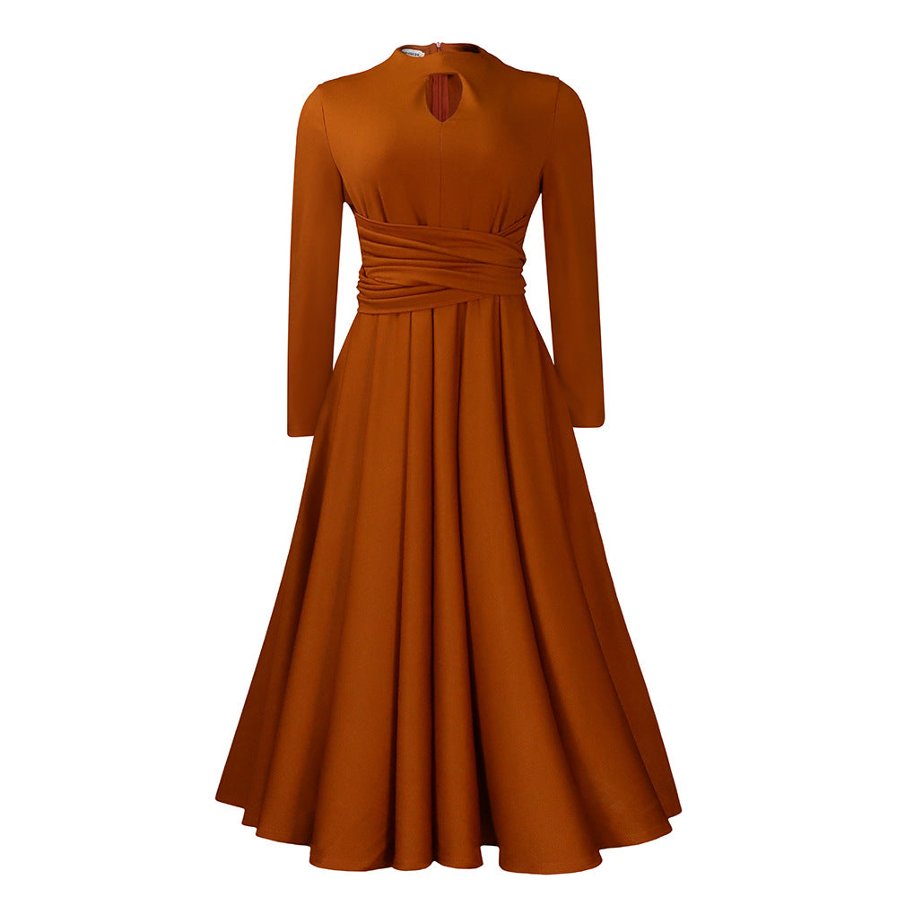 Elegant Pleated Flare Skirt/ Dress