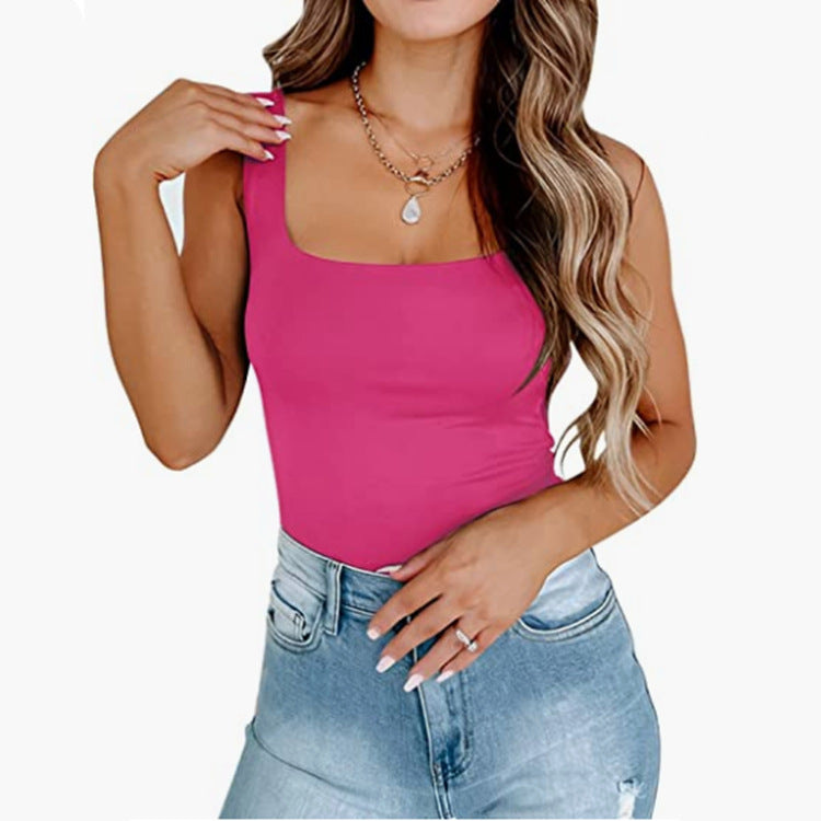 Solid Color Slim-fit Tank Top