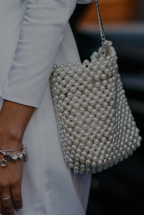 Chained Beaded Purse